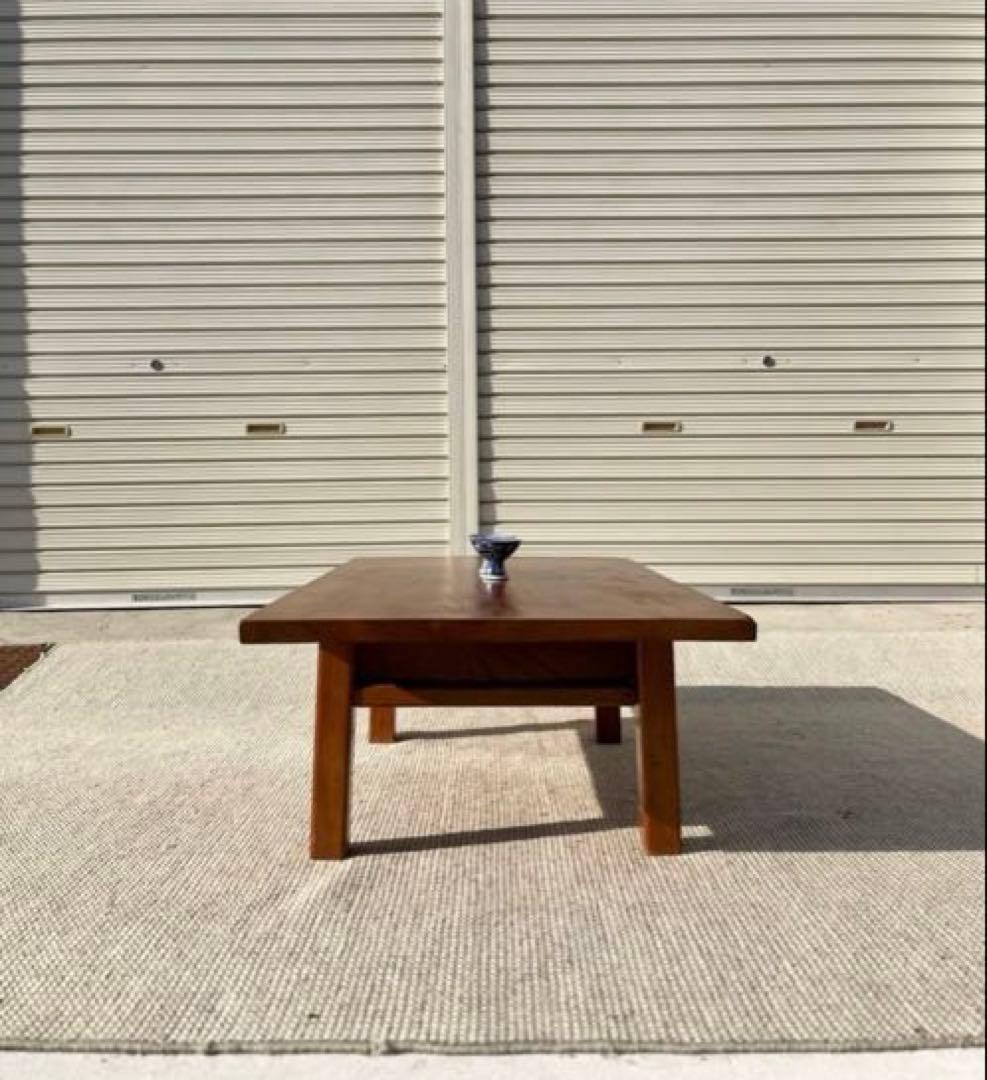 欅一枚板の文机／ローテーブル