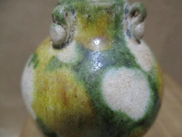 中国　唐三彩　小壺　I32-3