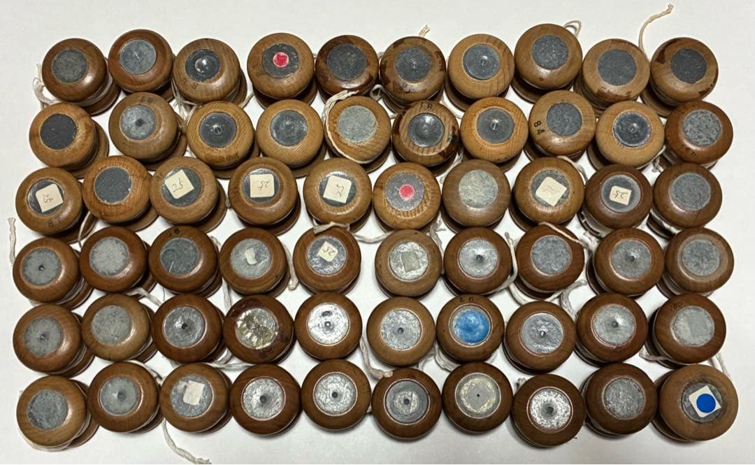 昭和　レトロ　組紐用　組玉　1個90g前後　60個セット　錘　重り