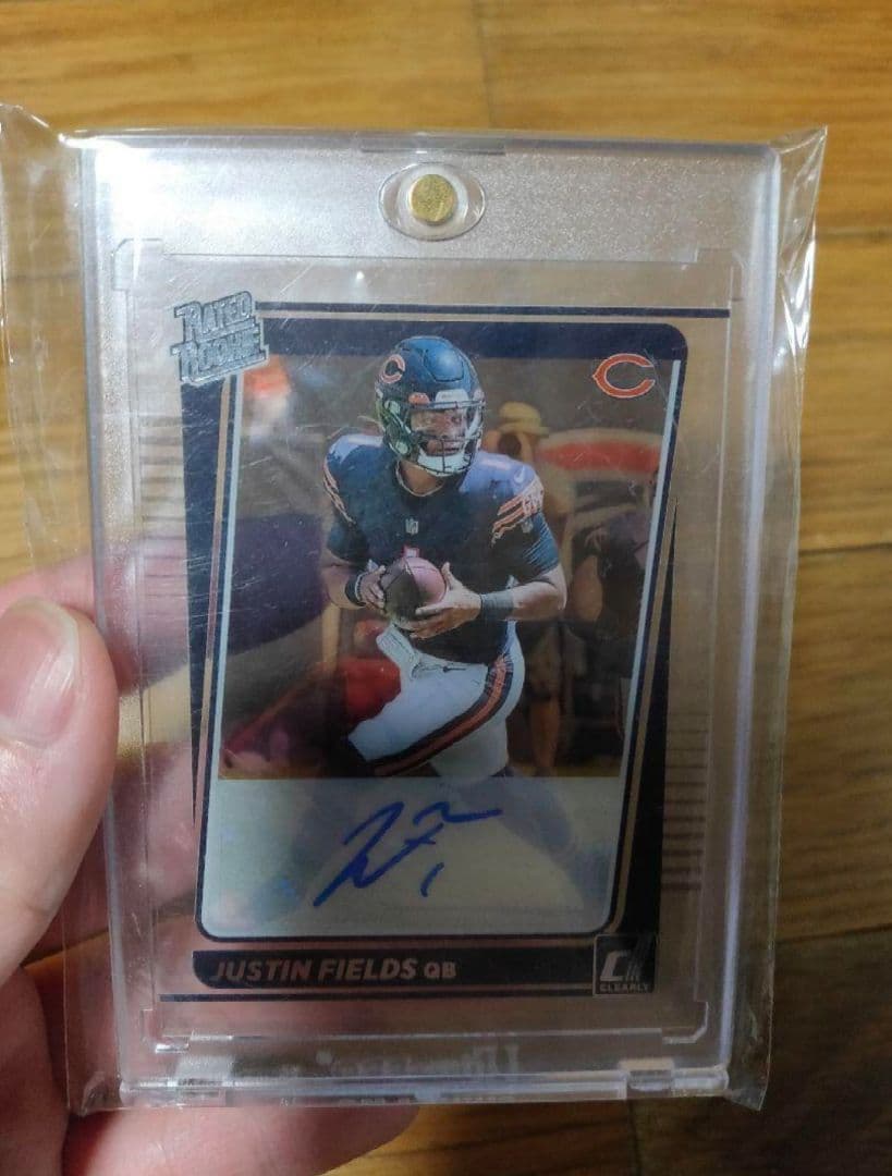 Justin Fields rated rookie サイン NFL カード