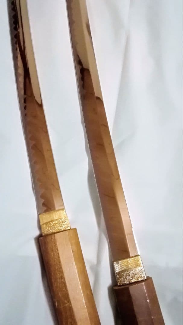 模造刀　白鞘　刀　脇差し　2本セット　コスプレ　防犯