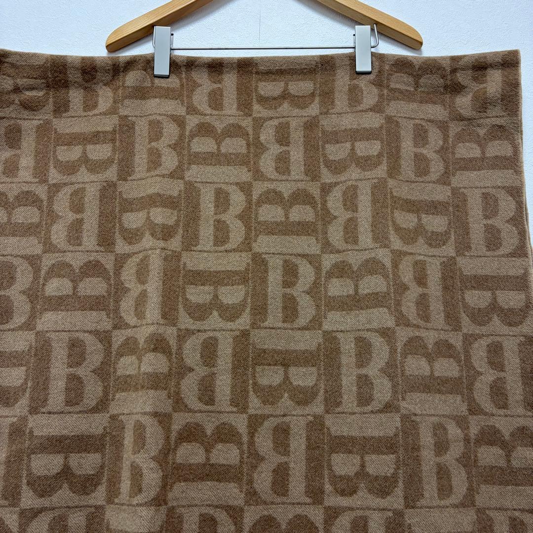 希少　Burberrys バーバリー　大判　Bロゴ　マフラー　ストール　美品