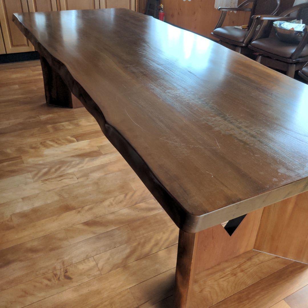 桂一枚板　ダイニングテーブル　240cm長テーブル