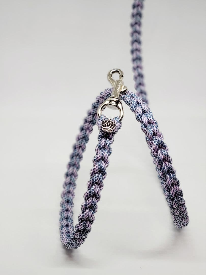 うちの子スタイル ハート編み ラベンダー