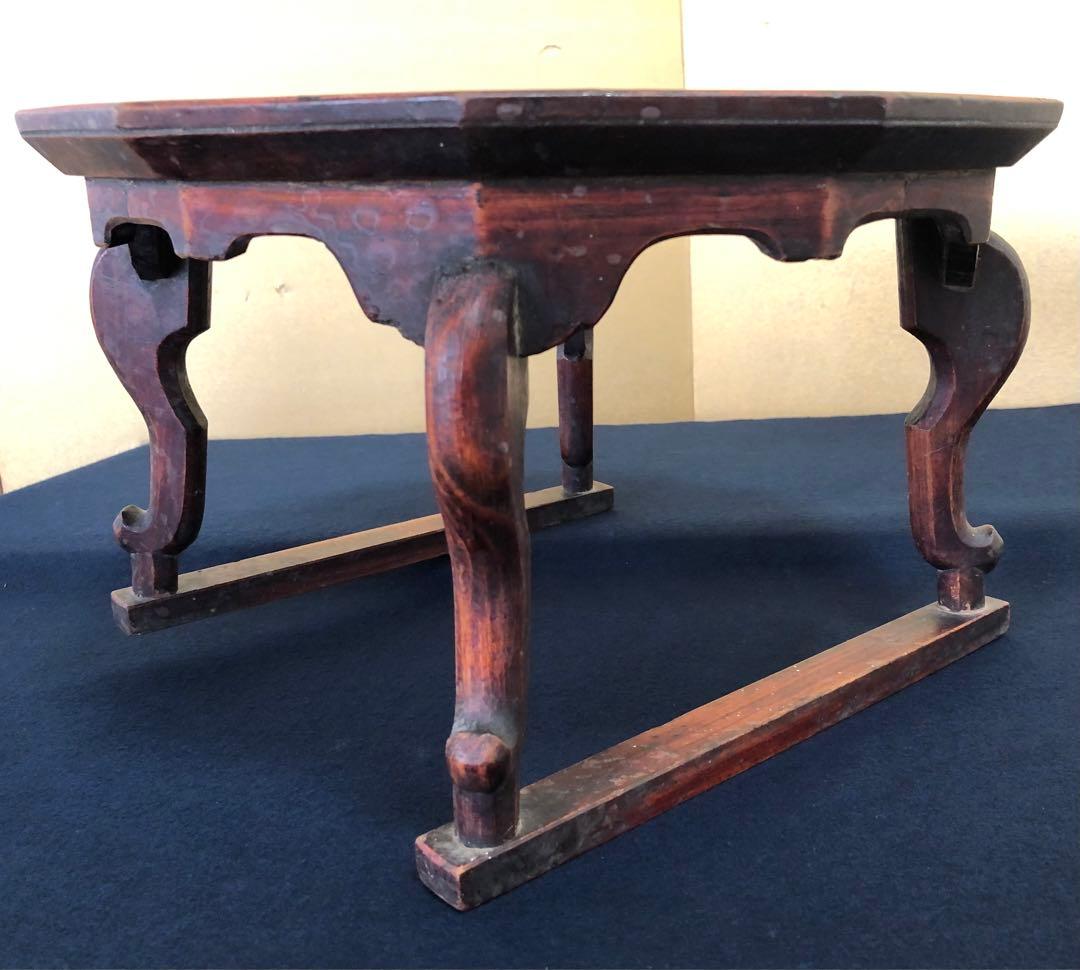 割引❗️《R》李朝 ソバン 李朝膳 十二角膳 虎足 李朝家具　250714E2