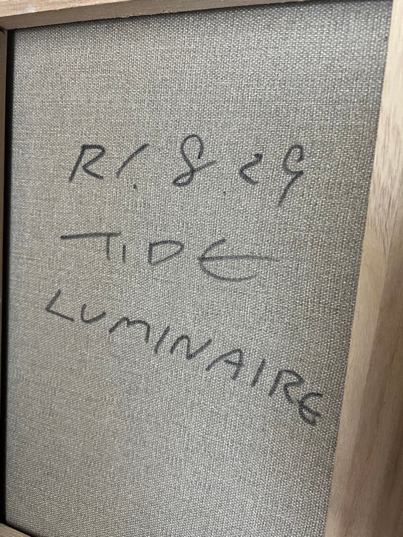 イデタツヒロ TIDE 原画　ANGRY CAT LUMINAIRE アート