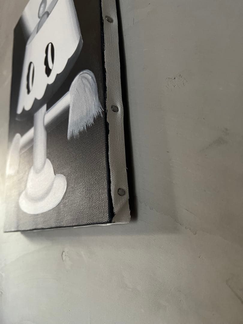 イデタツヒロ TIDE 原画　ANGRY CAT LUMINAIRE アート