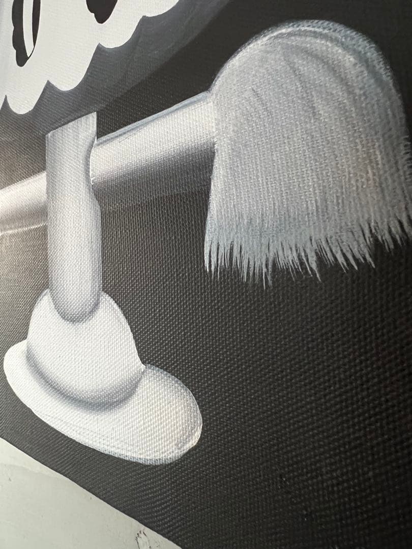 イデタツヒロ TIDE 原画　ANGRY CAT LUMINAIRE アート