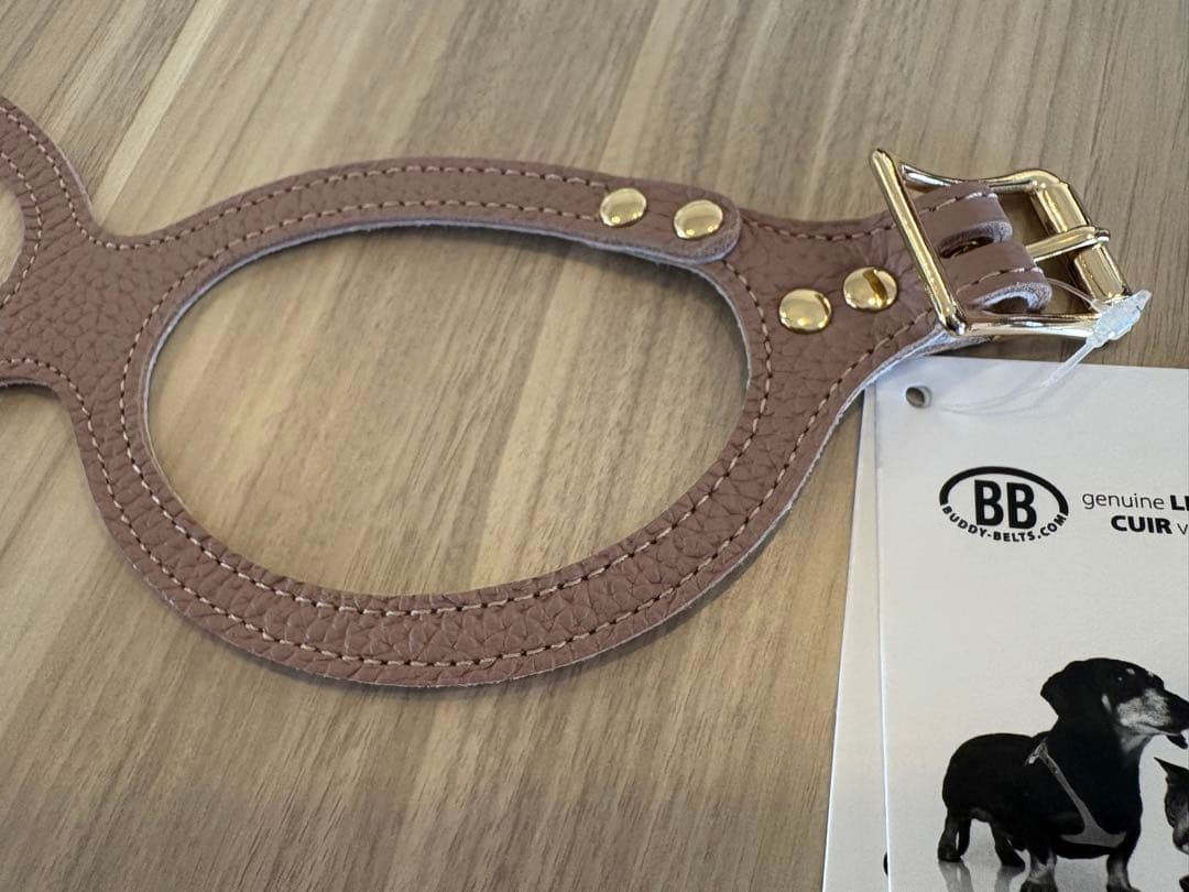 BB レザー ハーネス Latte 3.5号