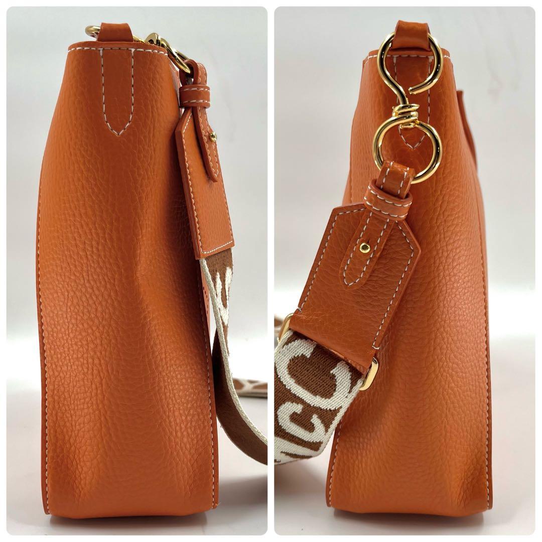 【極美品】 ステラマッカートニー ステラロゴ ショルダーバッグ オレンジ 保存袋