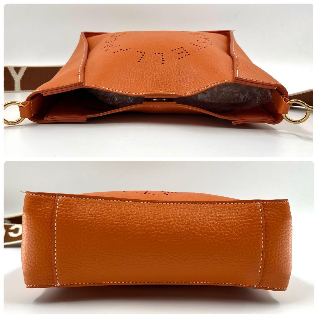 【極美品】 ステラマッカートニー ステラロゴ ショルダーバッグ オレンジ 保存袋