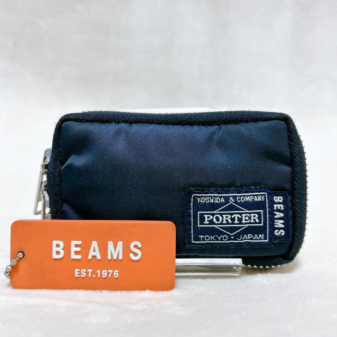 ✨美品✨PORTER BEAMS コラボ 限定 6連キーケース ネイビー 希少