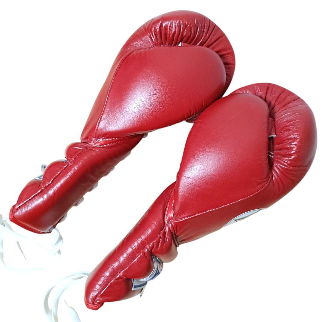 【未使用級】WINDY ウィンディ16オンス 紐式 グローブ レッド 格闘技