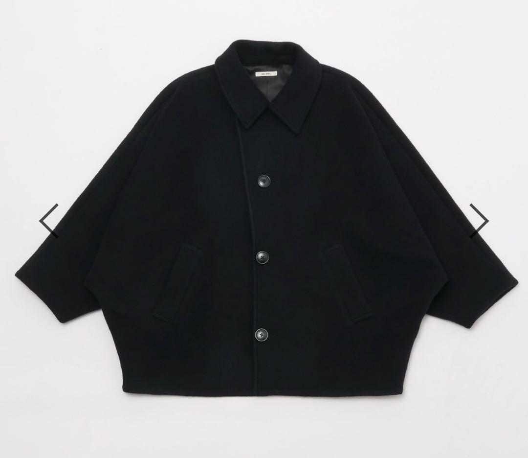 ニコアンド　ライトモッサドルマンジャケットコート　ブラック　アウター