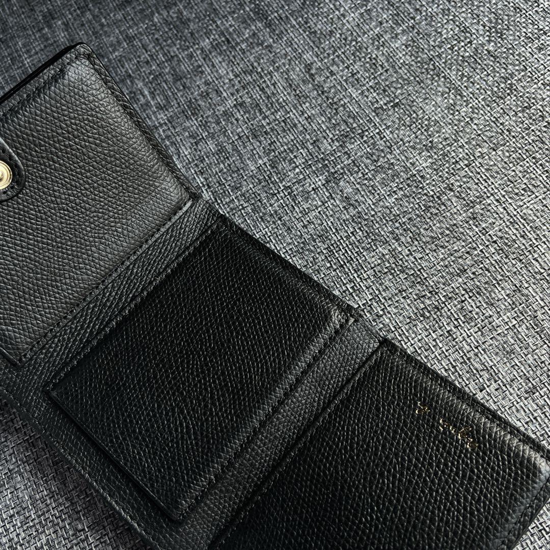 agnes b. アニエス・ベー 財布 三つ折り 黒 ブラック