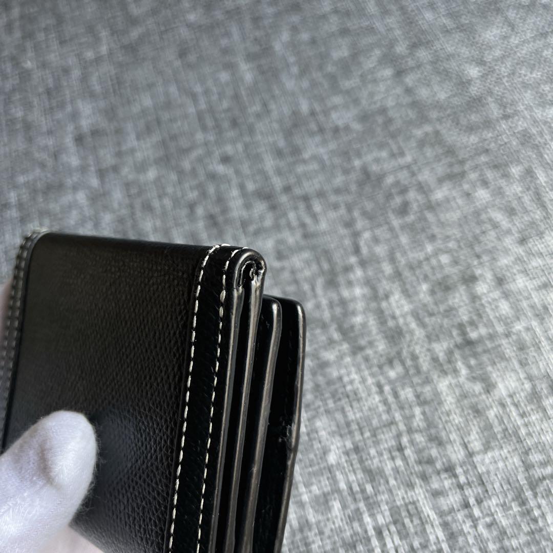 agnes b. アニエス・ベー 財布 三つ折り 黒 ブラック