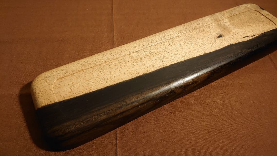 黒柿　煎茶盆　古材　銘木　茶道具　１客