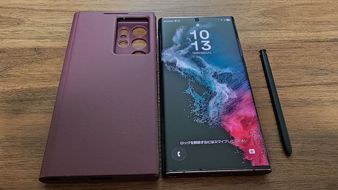 docomo Galaxy S22 Ultra バーガンディ メーカー整備済み