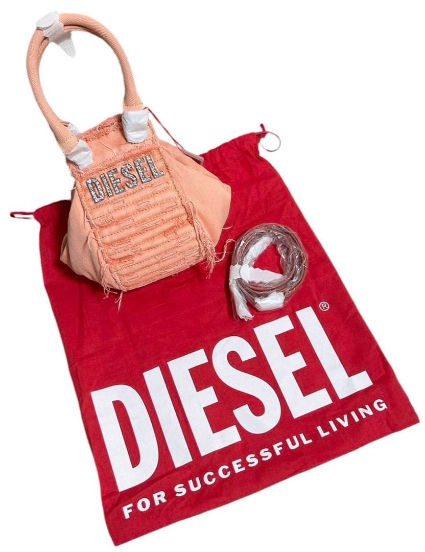 新品未使用 DIESEL ハンドバッグ 2way D-VINA-C ピンク