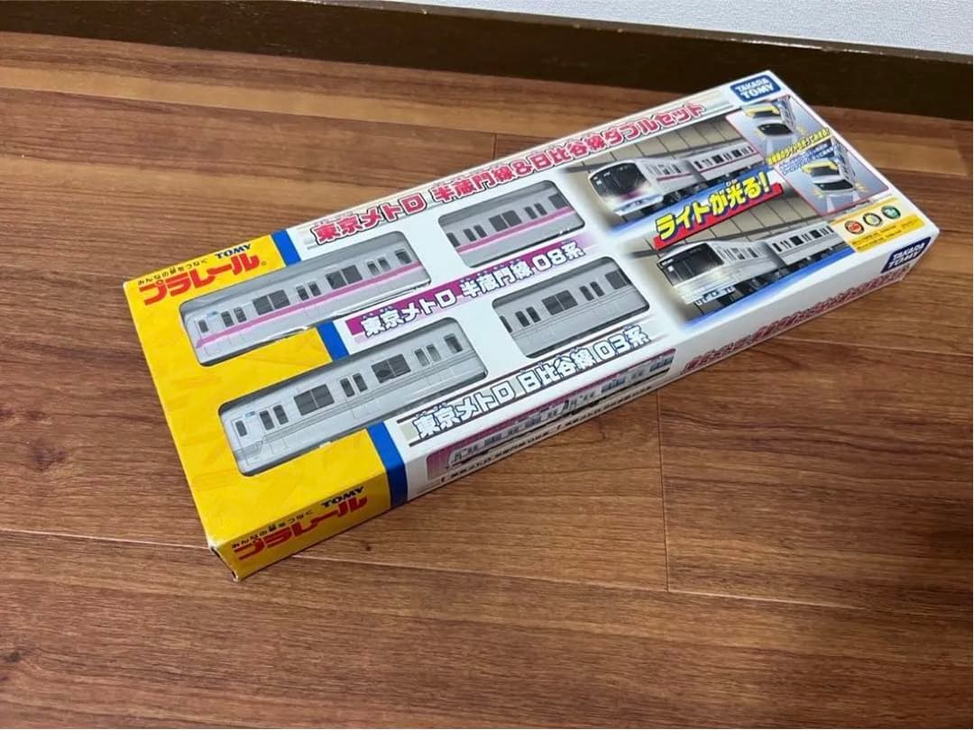 【未開封未使用品】東京メトロ半蔵門線08系＆日比谷線03系ダブルセットプラレール