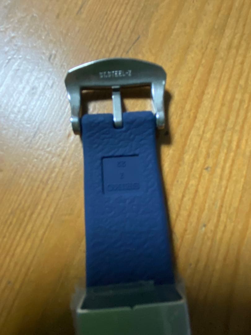 SEIKO ネイビー ラバーベルト 22mm