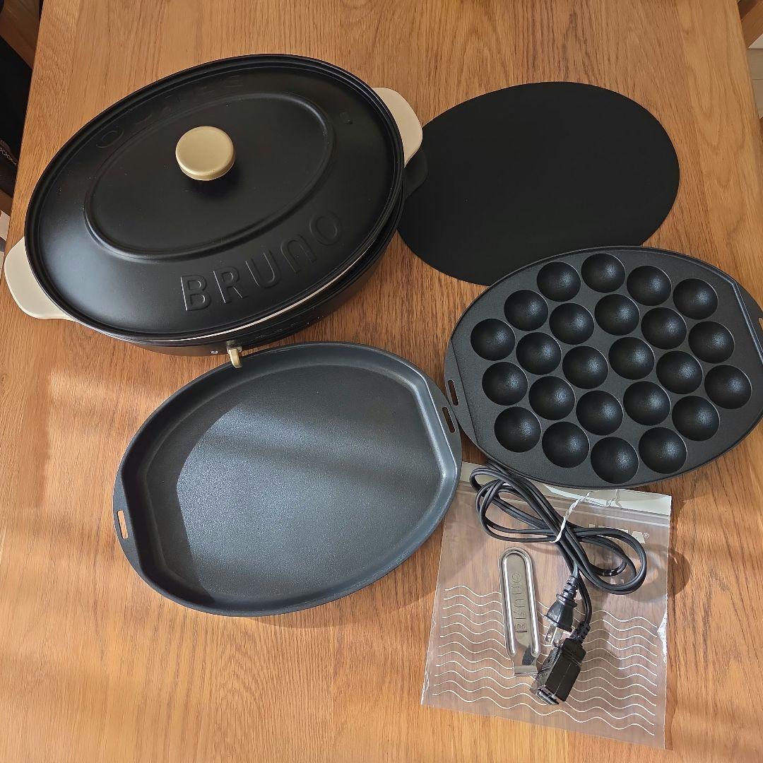 BRUNO オーバルホットプレート ブラック
