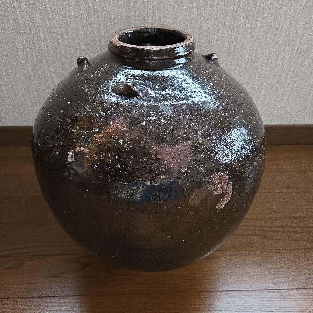 アンティーク　四耳壺　壺　民藝