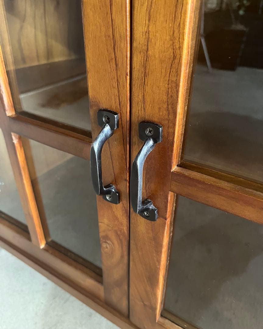 大晦日〜1/3限定価格　ウッド　ガラス　キャビネット　サイドボード