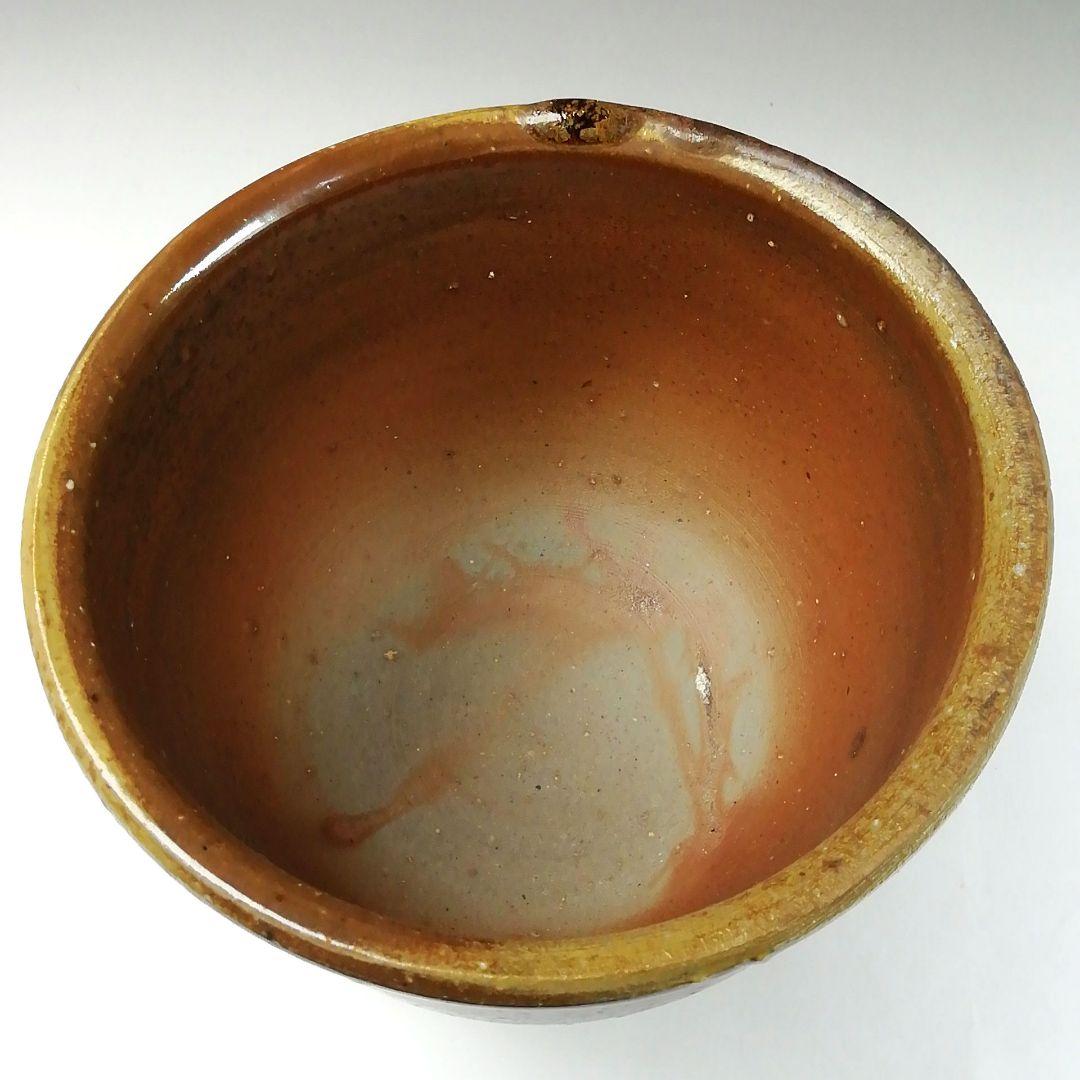 Ｔ８３　茶碗　『備前茶碗』『南燦窯　近英夫』　共箱　抹茶碗　茶道具