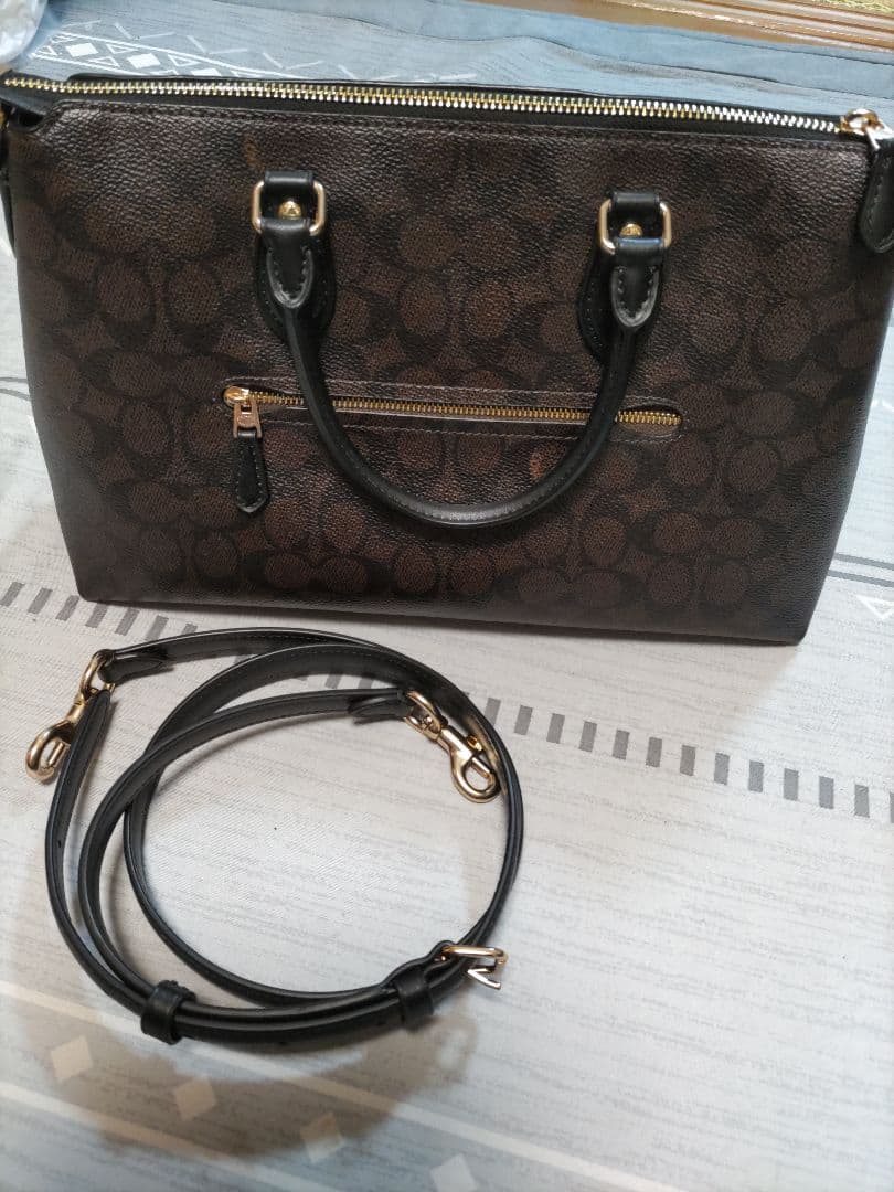 本日削除COACH ショルダーバッグ ダークブラウン