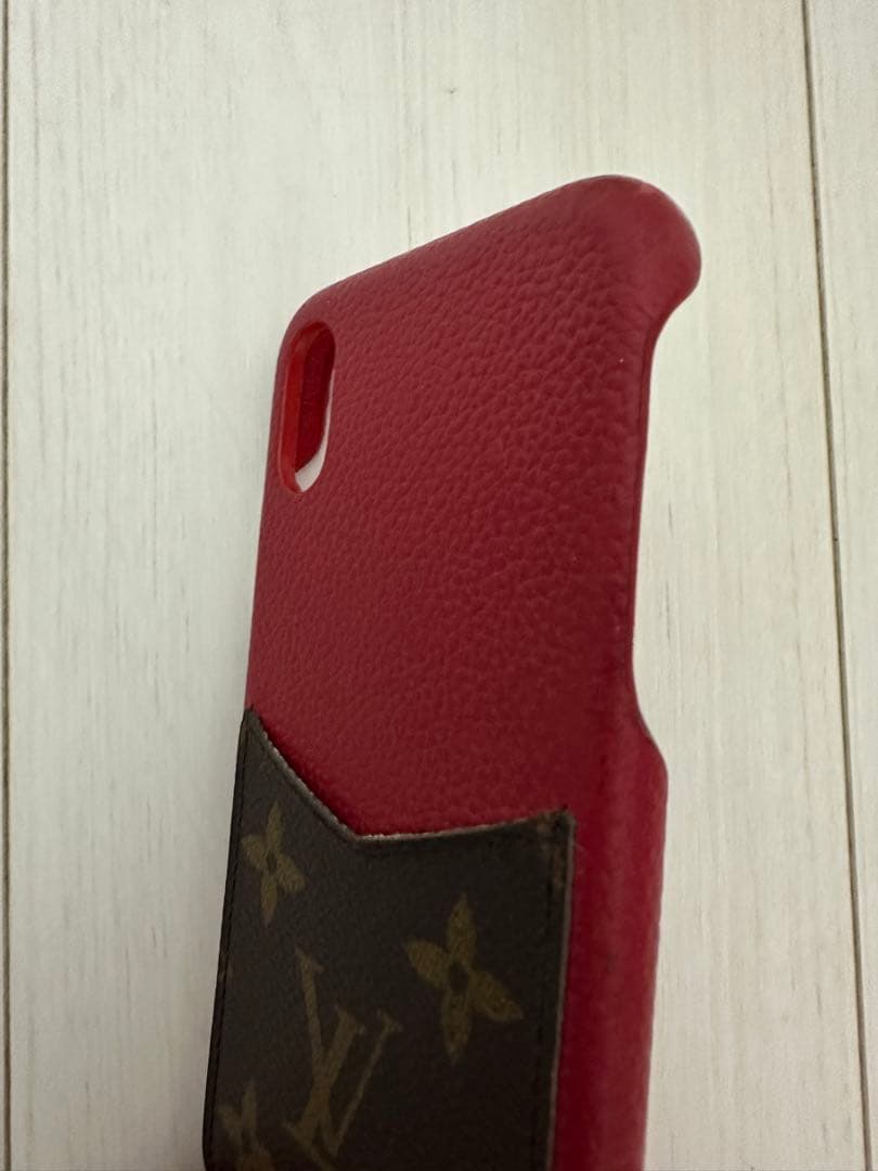 ルイヴィトン　iPhone Xケース　RED
