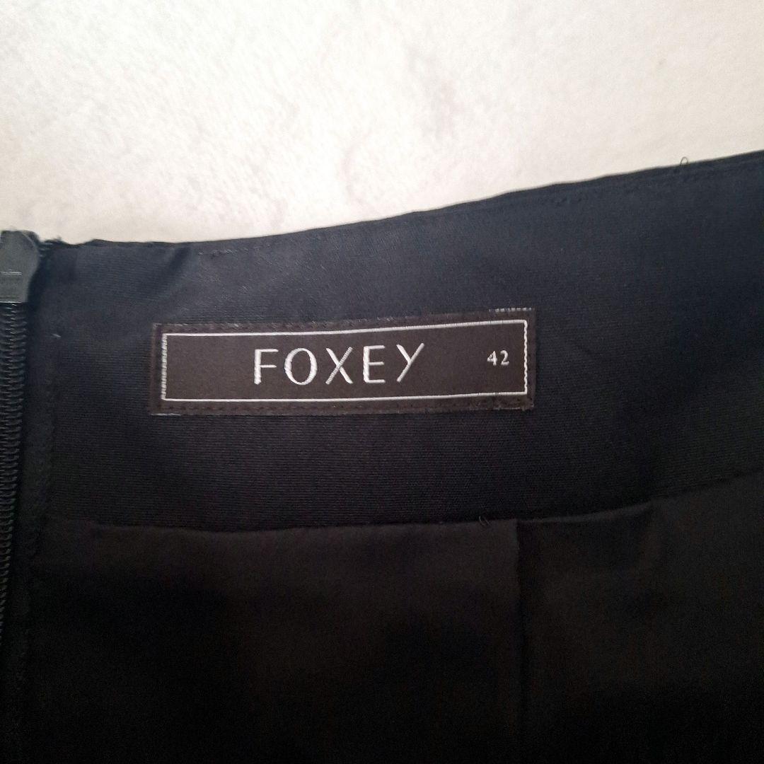 フォクシー FOXEY バルーンスカート シルク ブラック XL レディマカロン