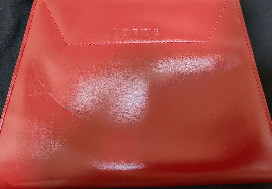 美品　LOEWE(ロエベ)　赤　ハンドバッグ パーティーバッグ