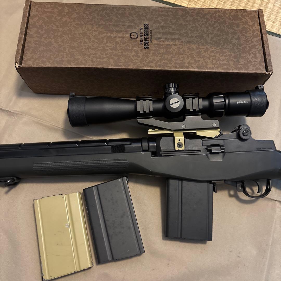 東京マルイ電動ガン M14 1Jカスタム440連マガジン3個 3×9スコープ付き