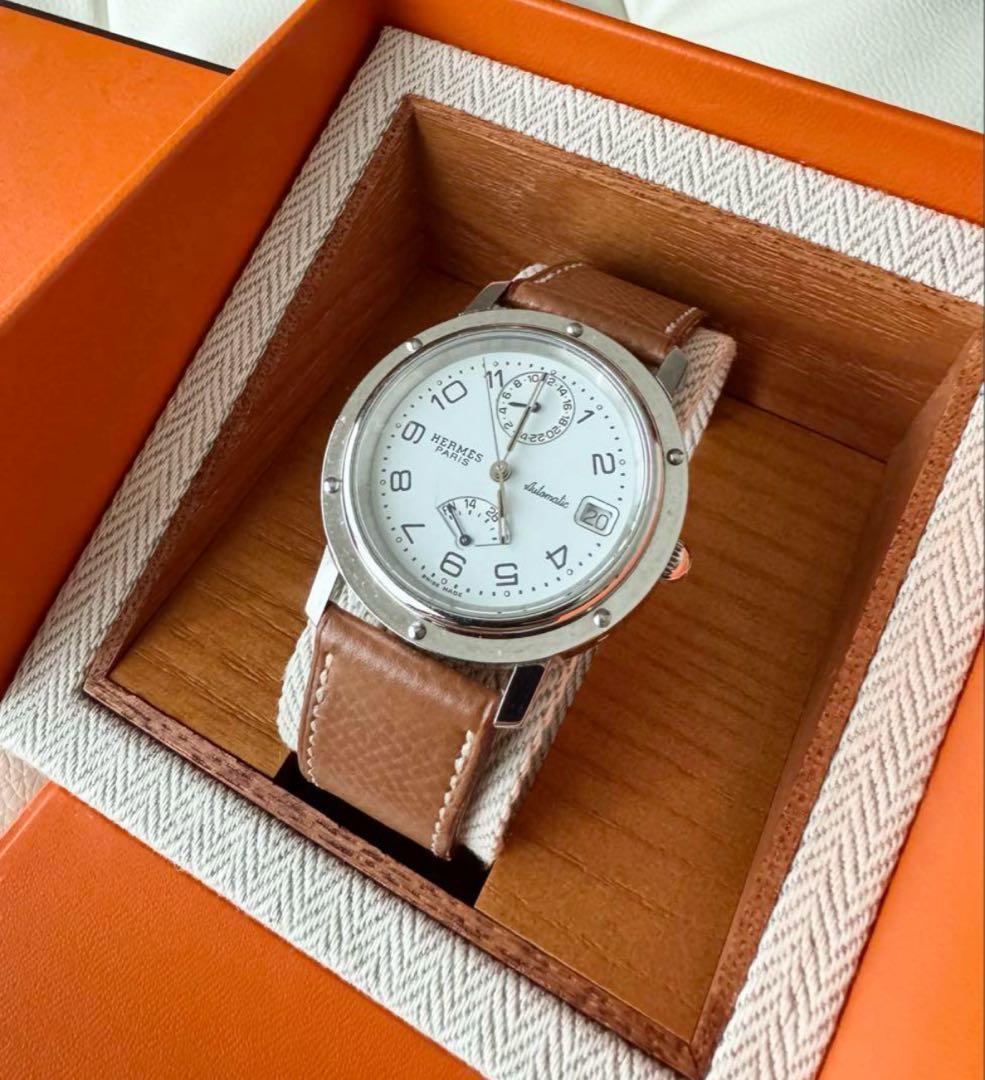 HERMES クリッパー 自動巻き 時計 パワーリザーブ cl5 710