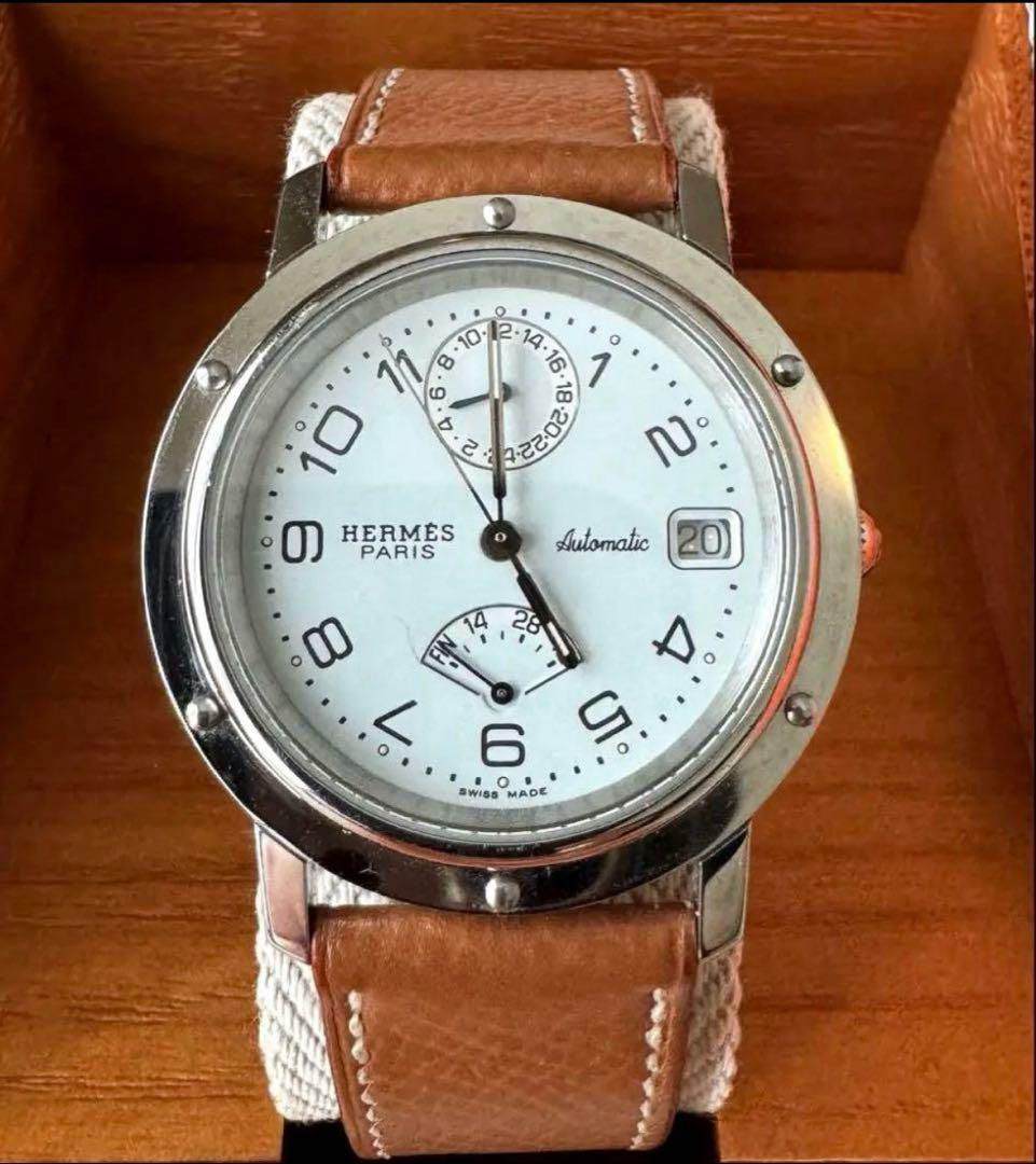 HERMES クリッパー 自動巻き 時計 パワーリザーブ cl5 710