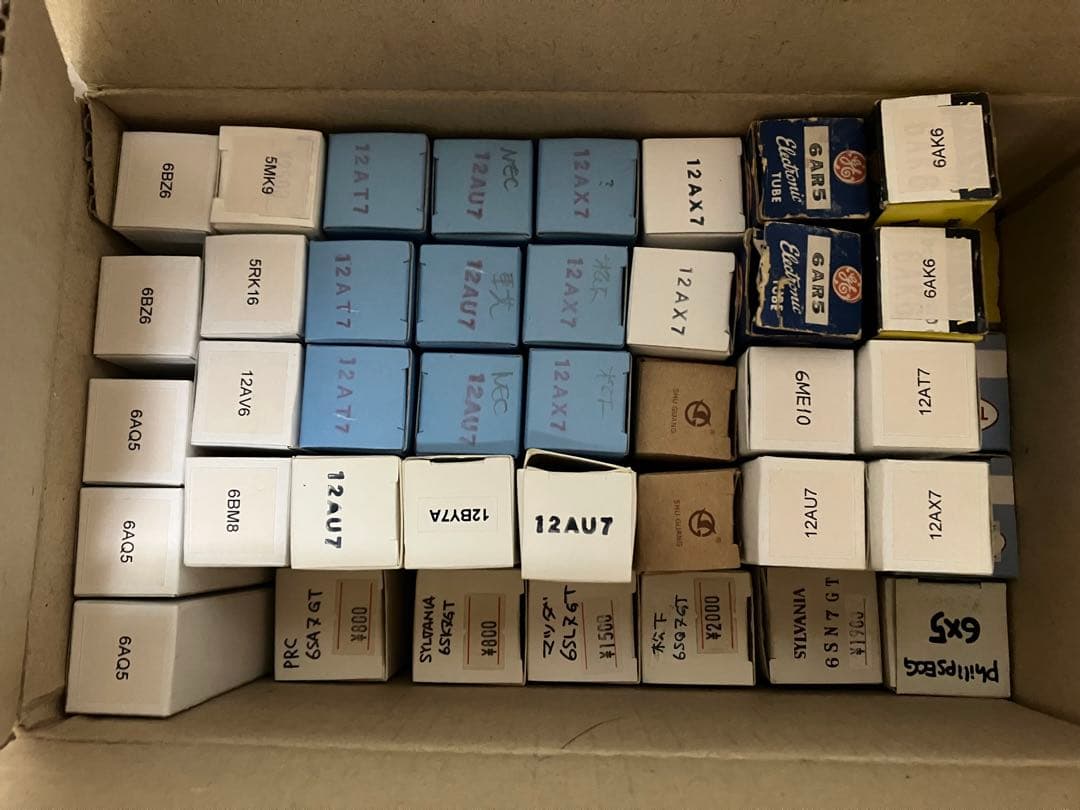 真空管セット 6J5GC 12AX7 12AU7 12AT7