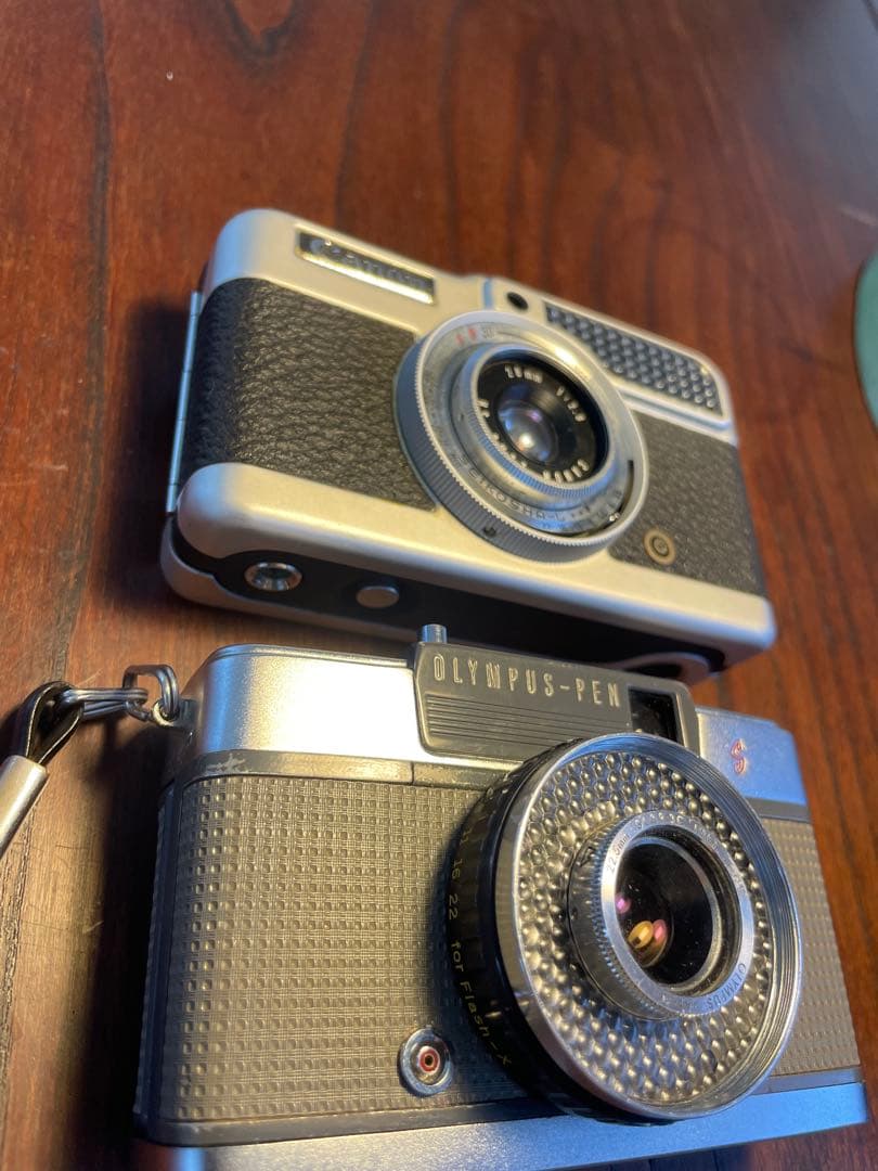 ち*い様 【極上品】フィルムカメラ4点セット昭和レトロCanon OLYMPUS