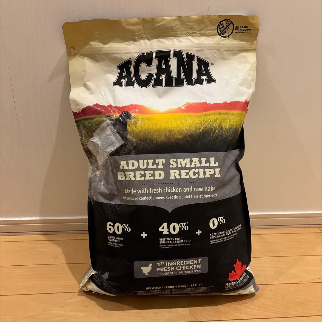 訳あり！ACANA アカナドックフード　アダルトスモールブリードレシピ 6kg