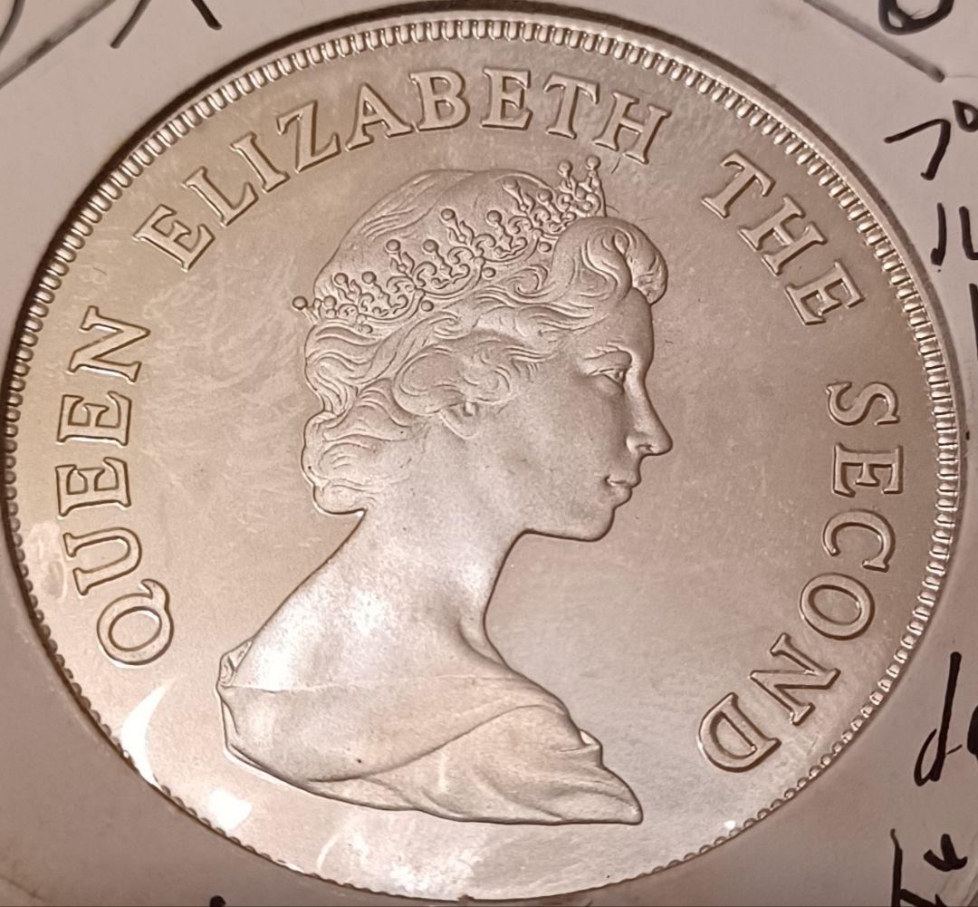 銀品位(.925)ツバル エリザベス皇太后生誕80周年大型銀貨(クラウンサイズ)