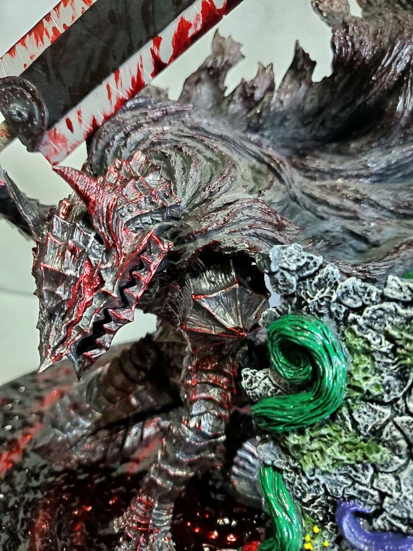 リペイント ベルセルク一番くじ A賞B賞 ガッツ フィギュア 赤渦台座 箱付き