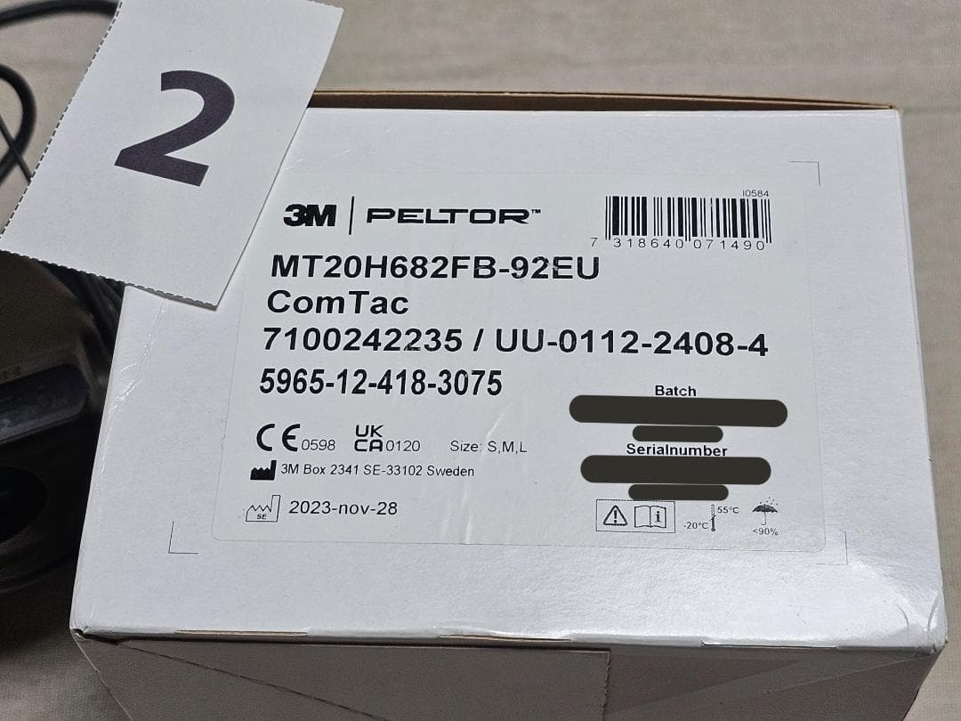 【新品】3m Peltor comtac xpi 実物 ヘッドセット