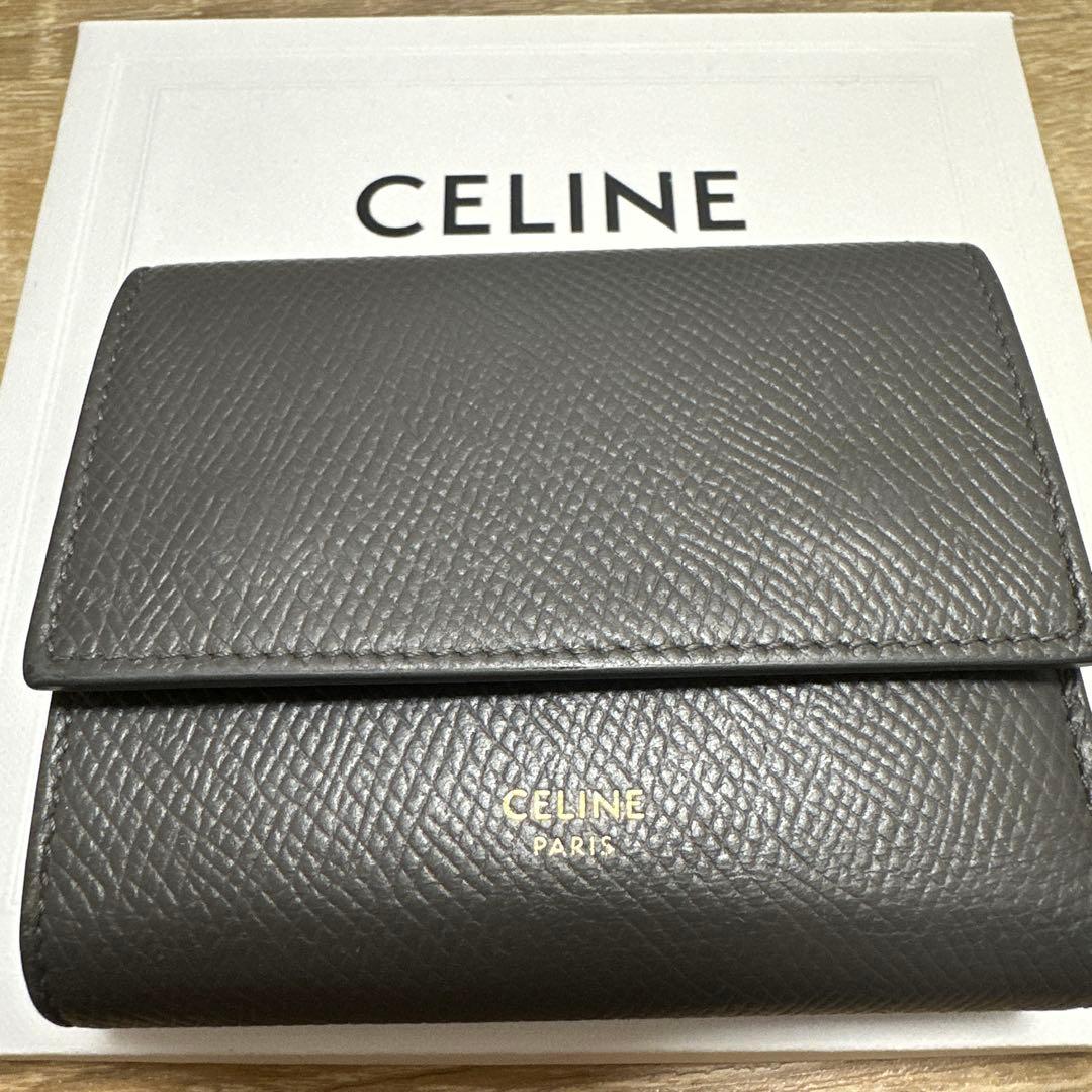 【早い者勝ち※】CELINE ミニ財布 グレー