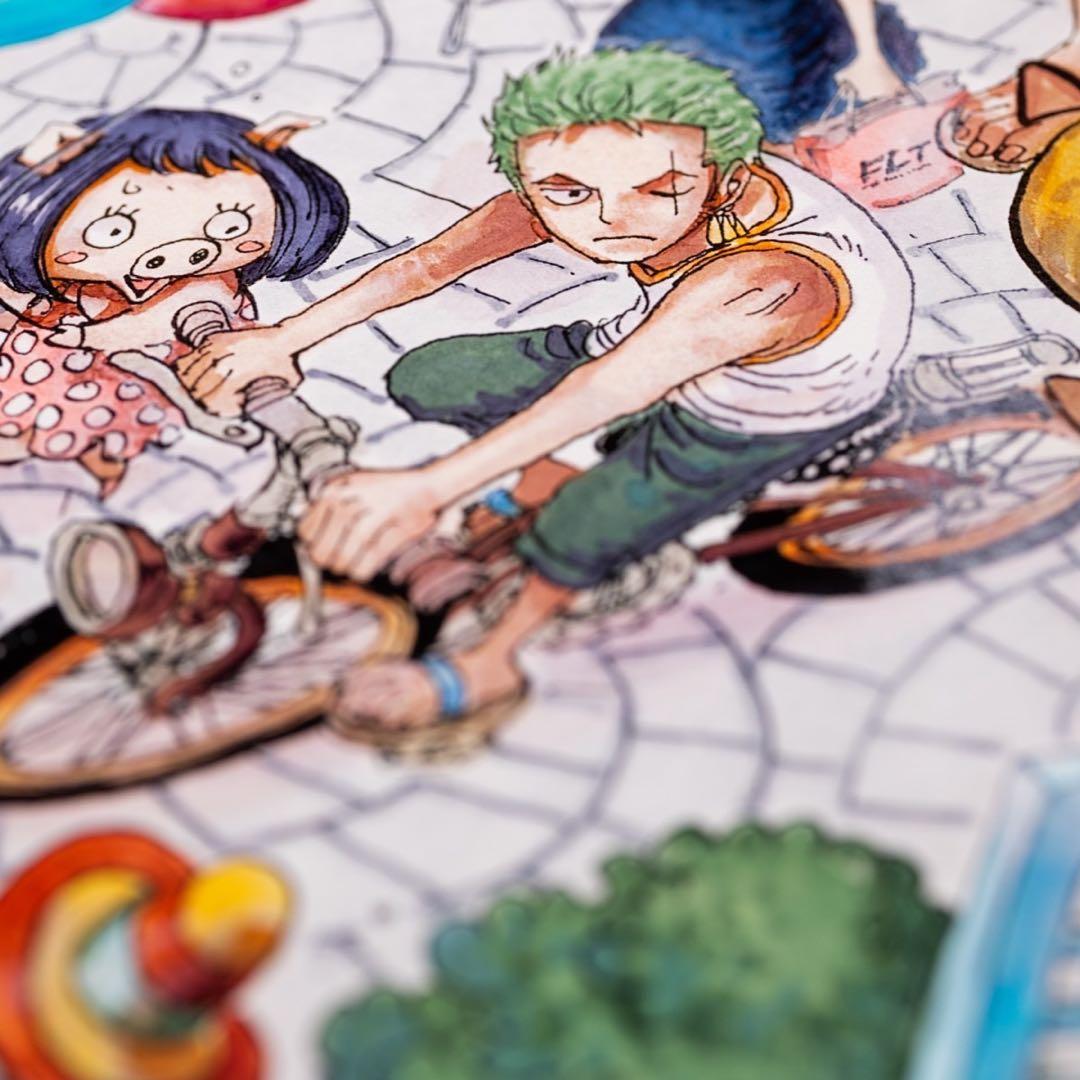 ワンピース　サイン入り複製原画　マンガアート