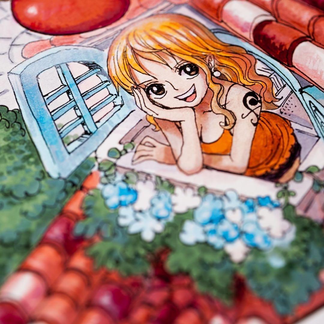 ワンピース　サイン入り複製原画　マンガアート