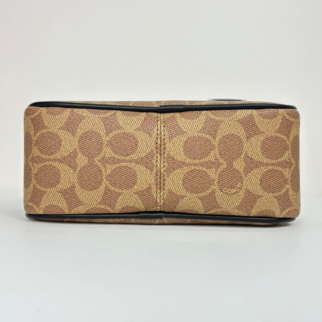 【COACH】 タグ有り サッチェル クロスボディ バッグ シグネチャー