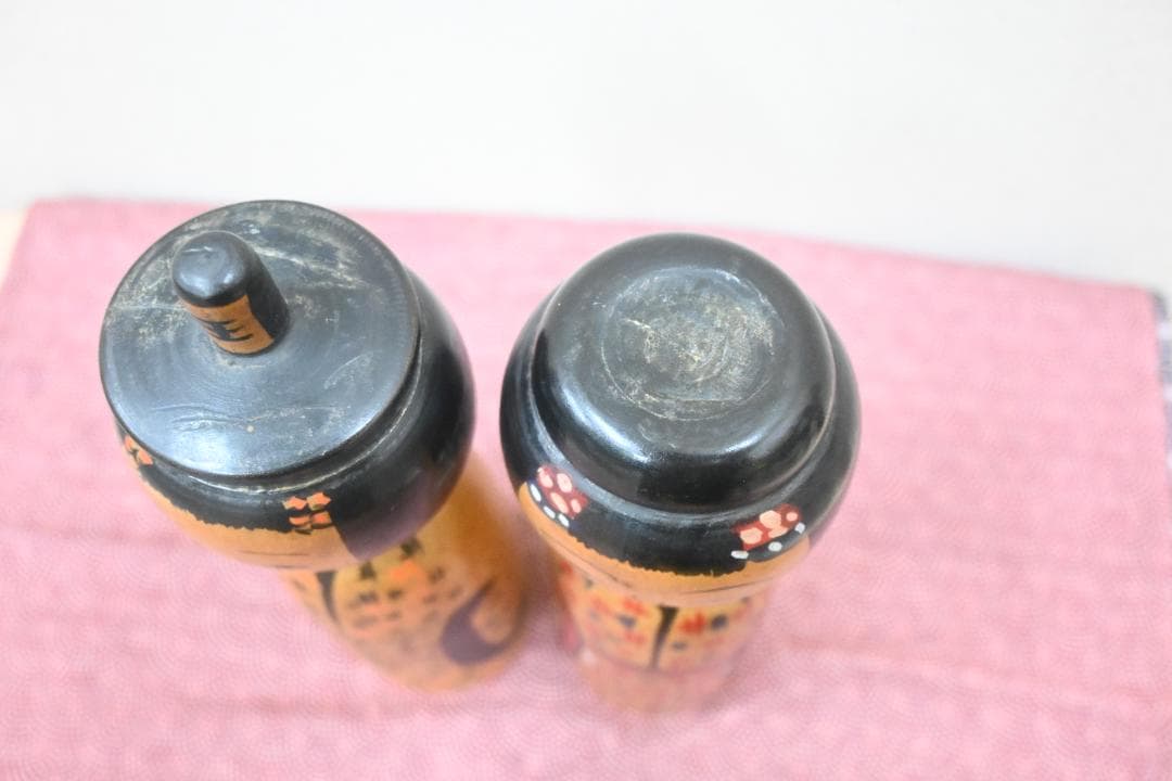 伝統こけし　木地山こけし　小椋久太郎　激レア　夫婦こけしセット貴重品