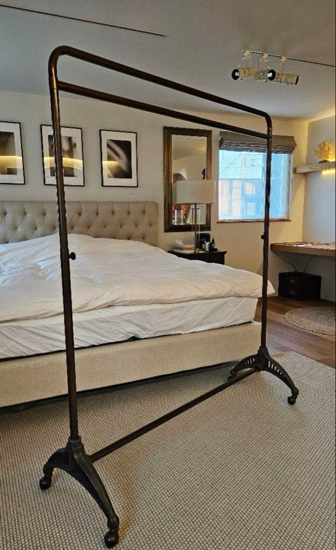 アンティークのブロンズスチールラック　2点セット　ヴィンテージ