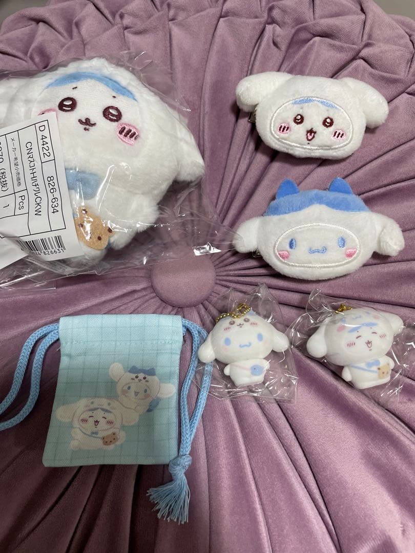 ちいかわ　サンリオ　ハチワレ　シナモロール　5個セット　おまけ付き