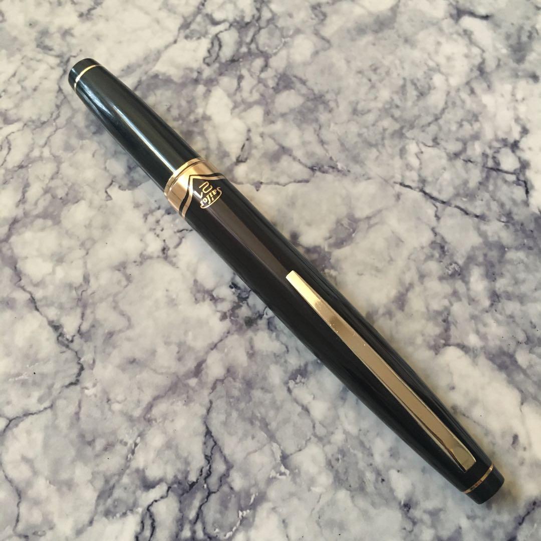 #0228 オーバーホール済み 万年筆 SAILOR ショート21k